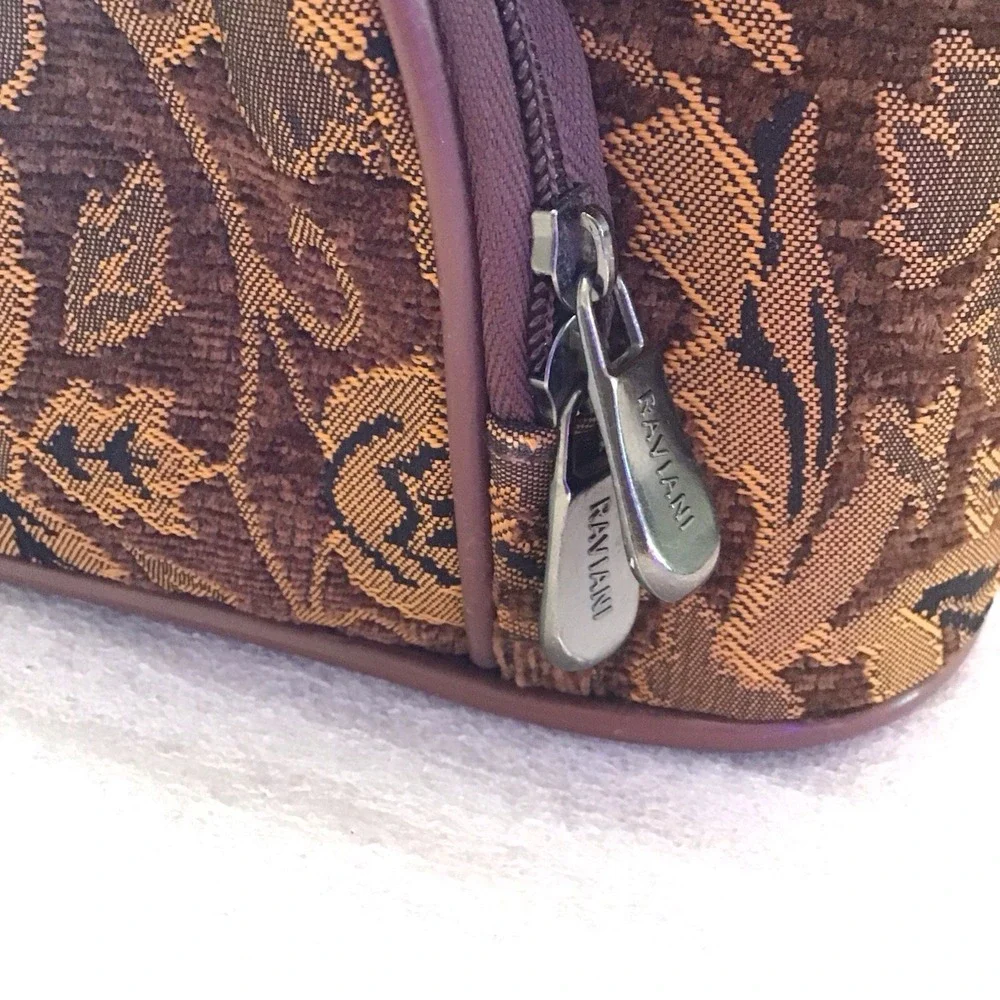 Raviani Gold Tapestry Cosmetic Bag